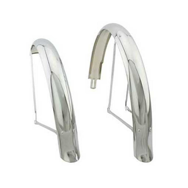 CHROME FENDER SET FOR 24"BEACH  CRUISER BICYCLES  MIDDLEWEIGHTS,FLARED